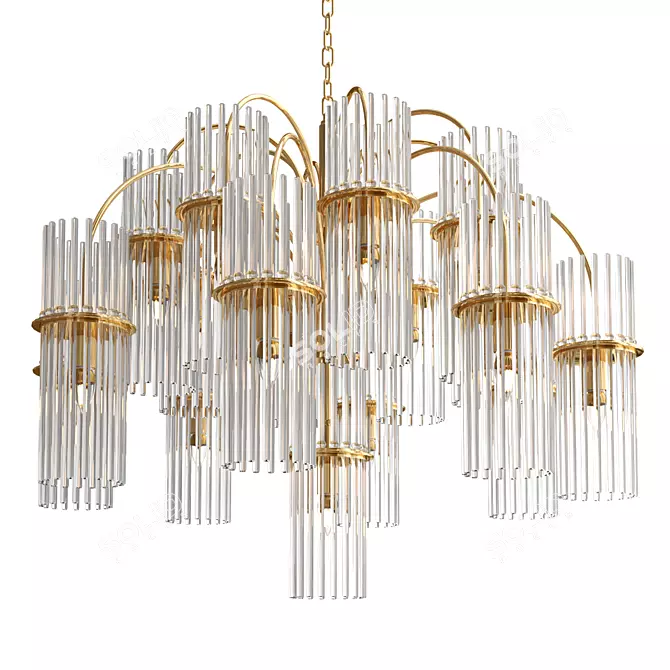 Ritz Crystall Grape Chandelier 3D model image 1