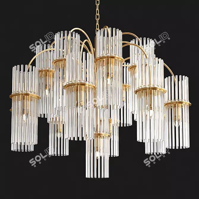 Ritz Crystall Grape Chandelier 3D model image 2