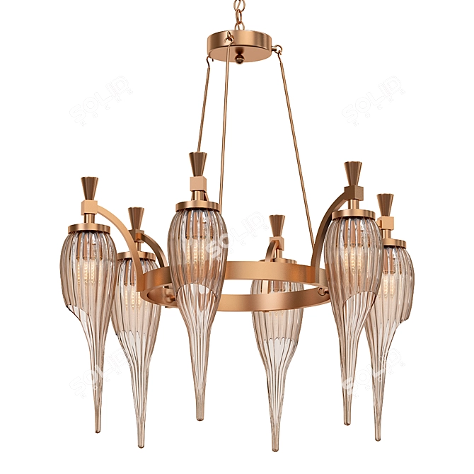 Aiden 33 Chandelier - Wildwood 3D model image 1