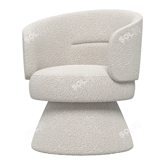 Elegant 2014 Swivel Chair Liberty 3D model image 2