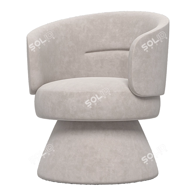 Elegant 2014 Swivel Chair Liberty 3D model image 3