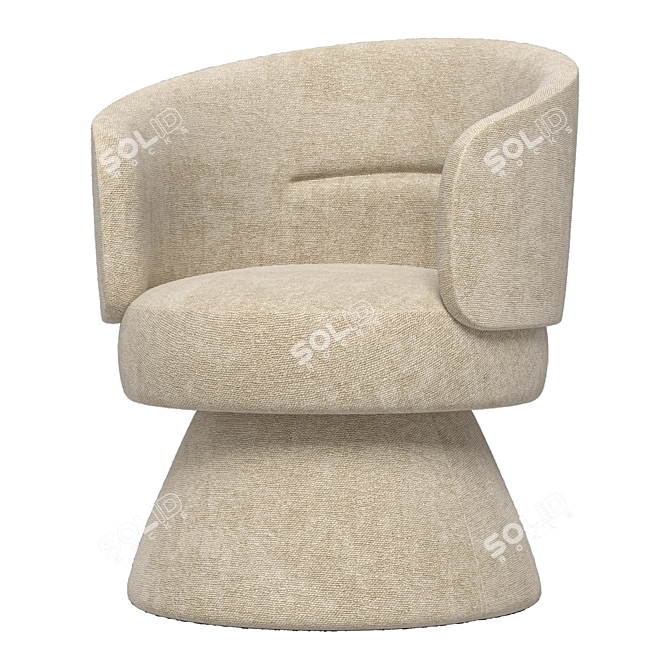 Elegant 2014 Swivel Chair Liberty 3D model image 4