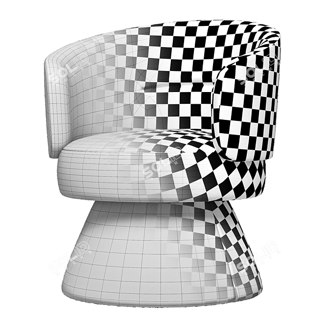 Elegant 2014 Swivel Chair Liberty 3D model image 5