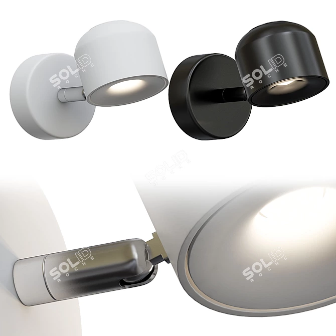 Modern Minimalist Tiny Wall Light 3D model image 2