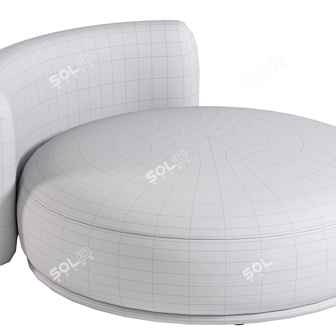 Modern Stylish Rene Armchair Furniture 3D model image 3