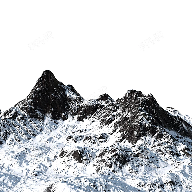 Mountain Vol 2 Terrain Model 3D model image 4