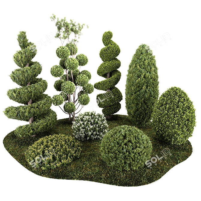 Outdoor Greenery Collection 3D model image 2