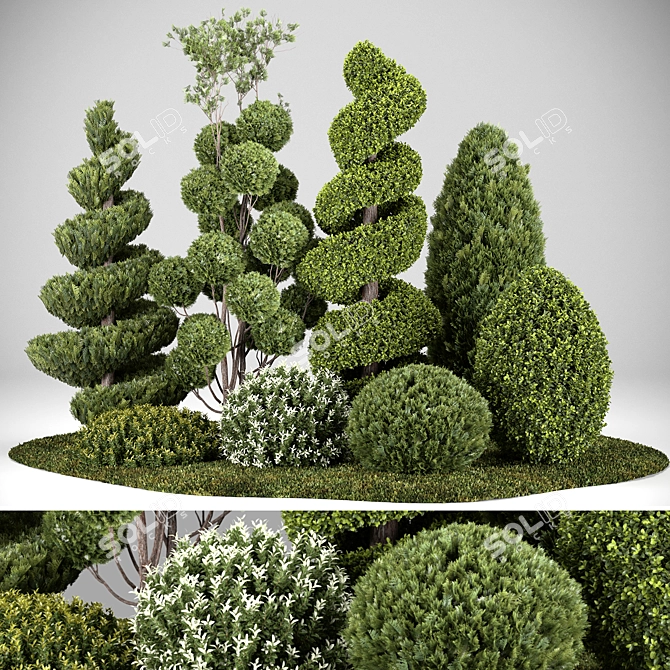 Outdoor Greenery Collection 3D model image 4