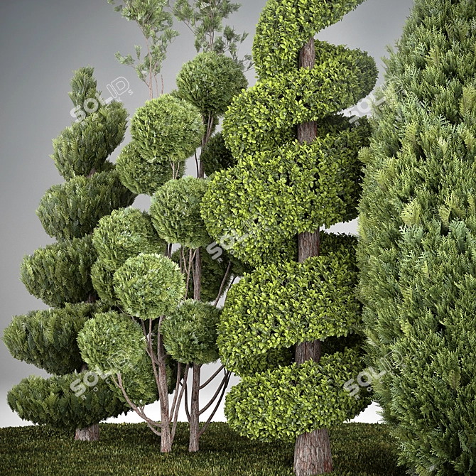 Outdoor Greenery Collection 3D model image 6