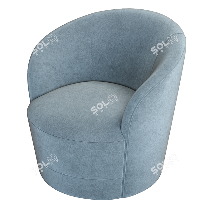 Crate&Barrel Infiniti Swivel Chair Model 3D model image 4