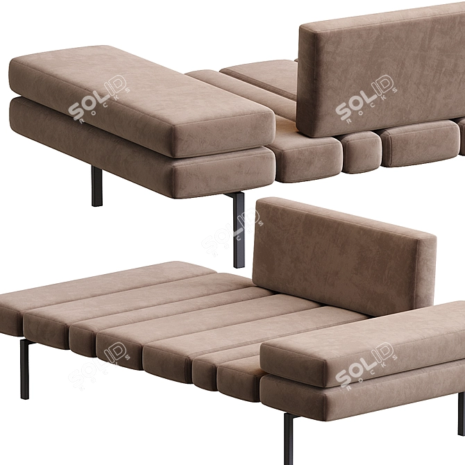 Modern Smith Minotti Sofa Set 3D model image 2