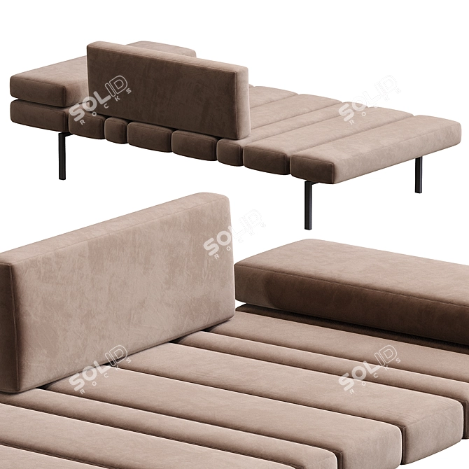 Modern Smith Minotti Sofa Set 3D model image 3