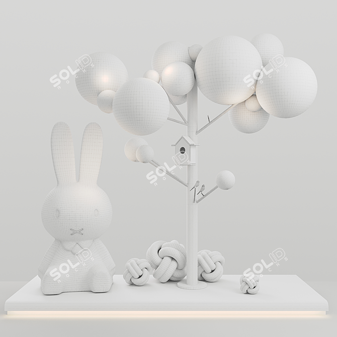 Luminous Bubble Tree Display 3D model image 3