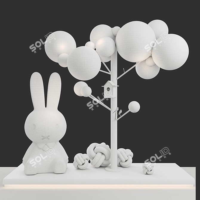 Luminous Bubble Tree Display 3D model image 11