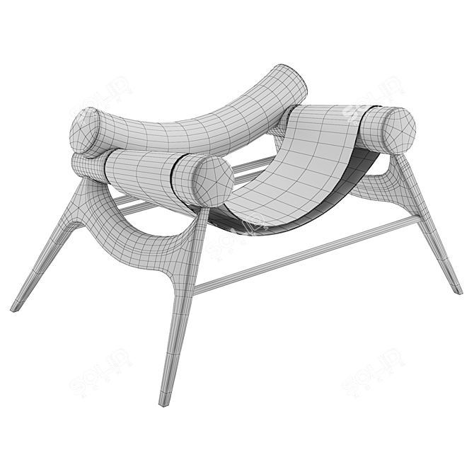 Elegance Evolved Armchair 3D model image 7