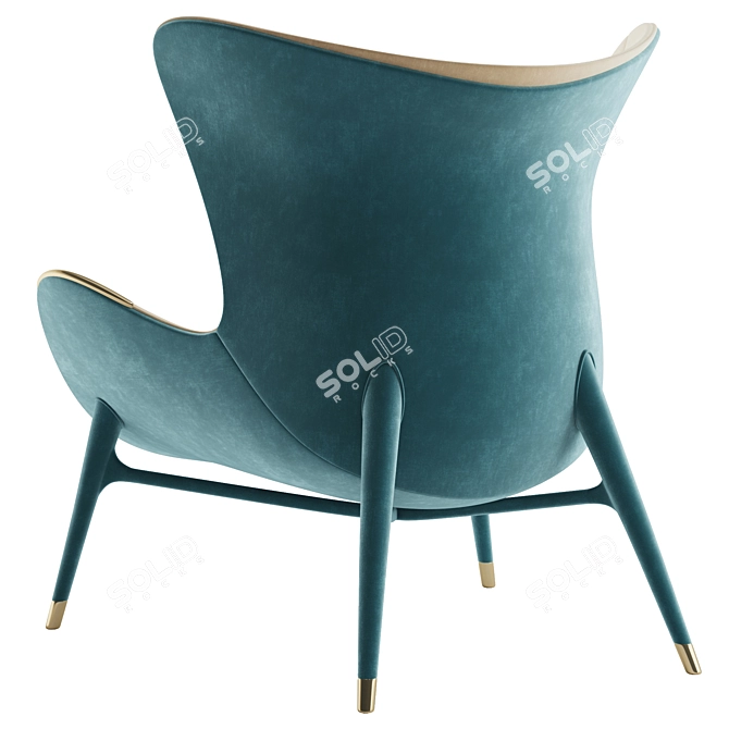  Stylish Wonatti Nazare Armchair 3D model image 4