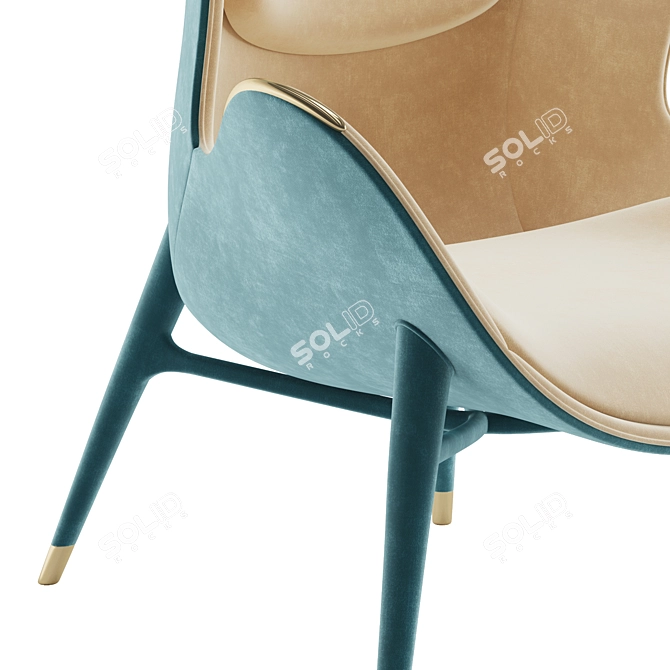  Stylish Wonatti Nazare Armchair 3D model image 6