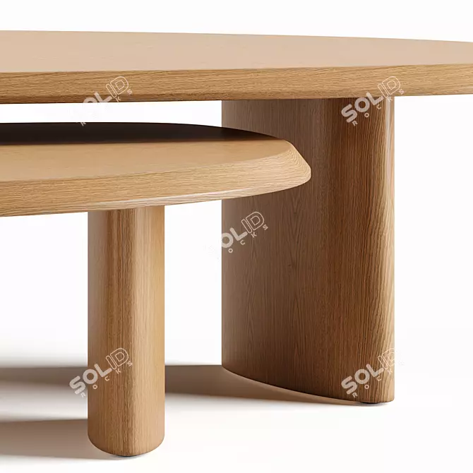 The VESTRY Nesting Tables - Maiden Home 3D model image 3