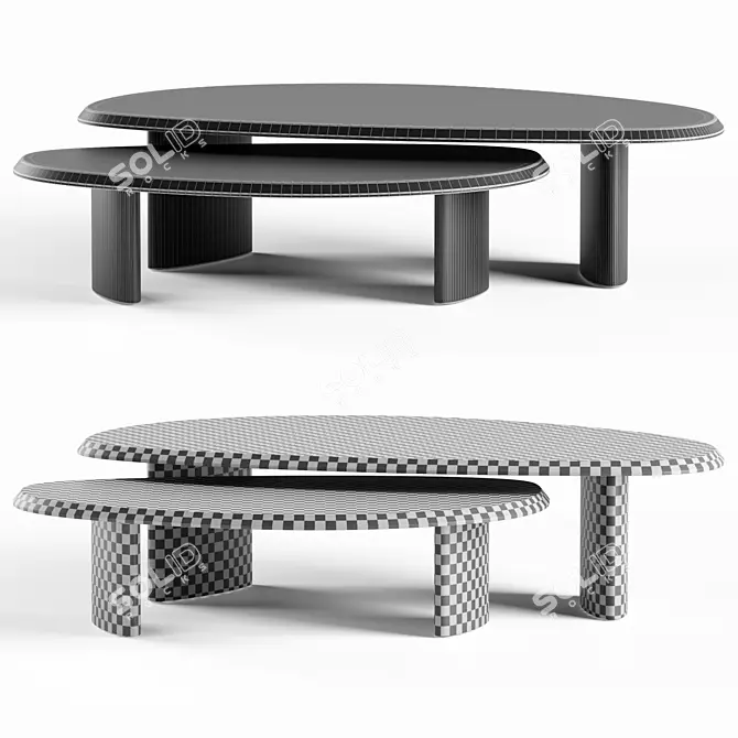 The VESTRY Nesting Tables - Maiden Home 3D model image 5