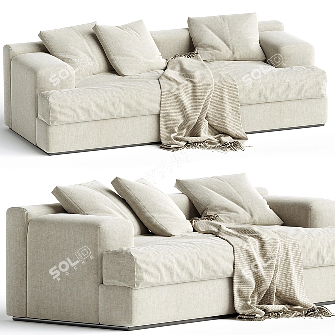 Modern Italian Design Sofa 192 3D model image 1