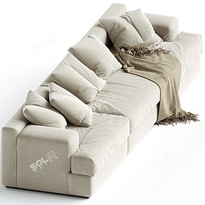 Miloe 3 Seater Sofa 3D model image 2