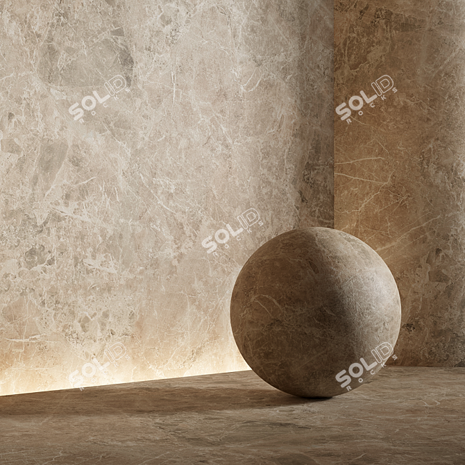  Seamless Ceramic Granite Material 3D model image 1