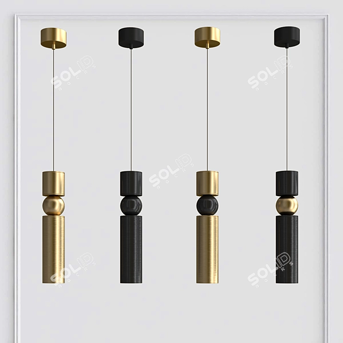 Modern Pendant Lamp Niord 3D model image 3