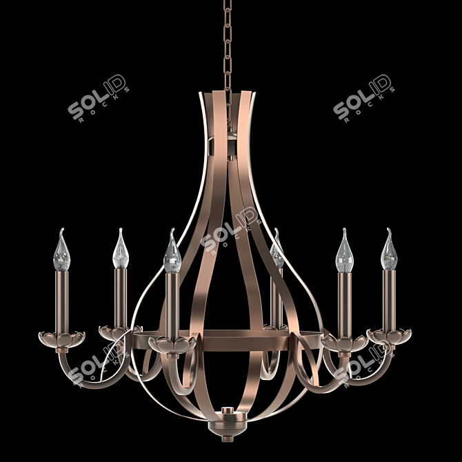 2020 KINK Light 4035/6 Chandelier 3D model image 2