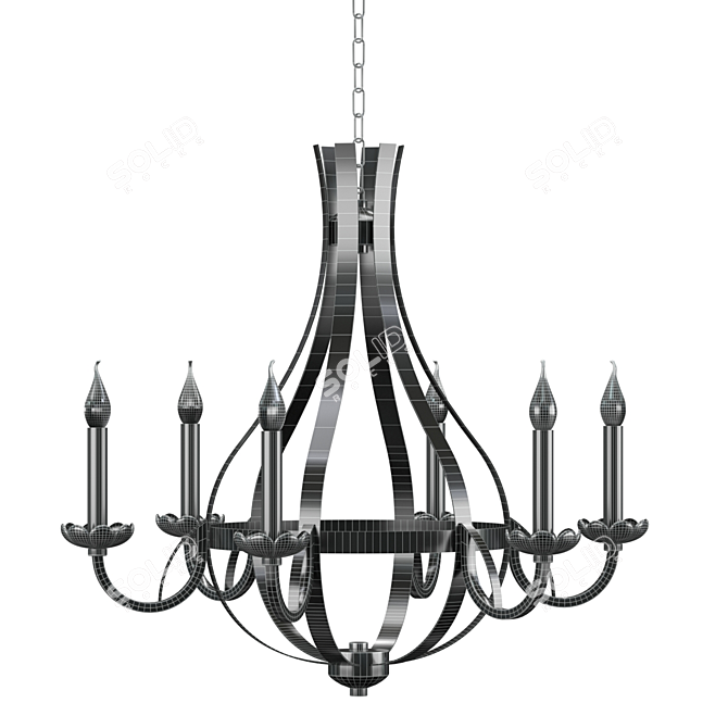 2020 KINK Light 4035/6 Chandelier 3D model image 3