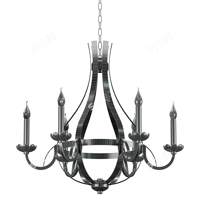 2020 KINK Light 4035/6 Chandelier 3D model image 4