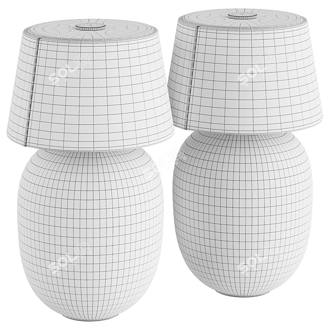 Portable Torso Table Lamp Menu 3D model image 3