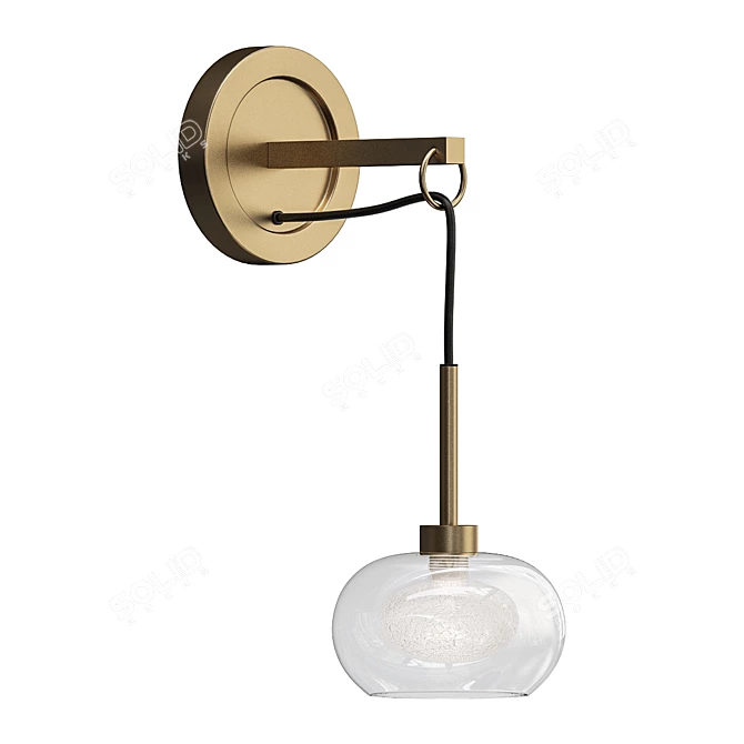 Industrial Tronic Wall Sconce 3D model image 1