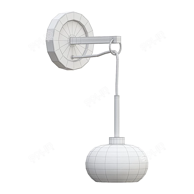 Industrial Tronic Wall Sconce 3D model image 3