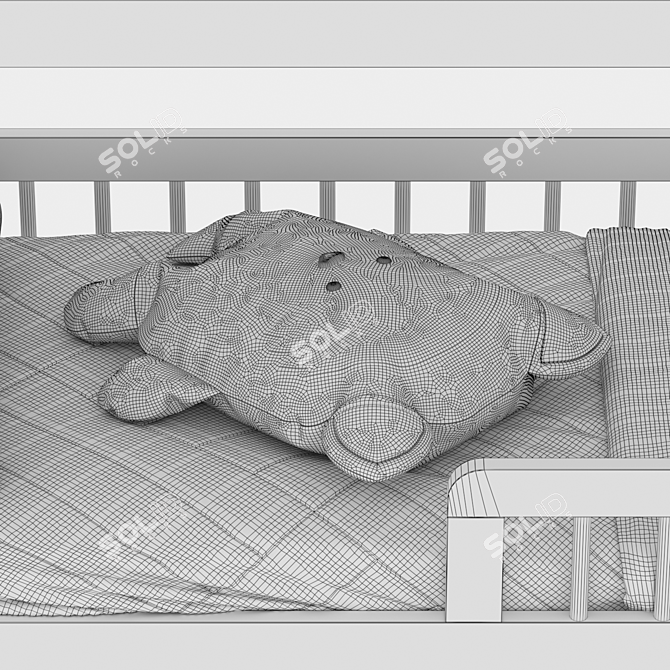 Classic Two-Tiered Bed "Tubi 3D model image 22