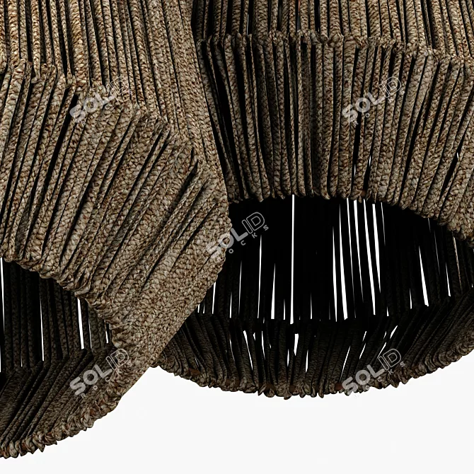 Modern Industrial Lamp 3D Model 3D model image 2