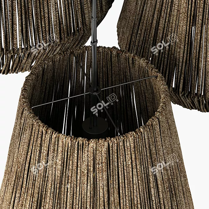 Modern Industrial Lamp 3D Model 3D model image 4