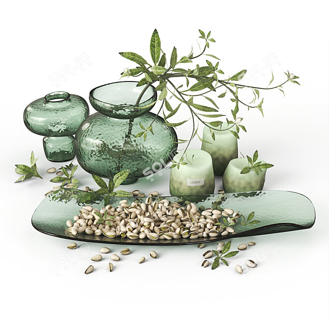 Pistachio Decor Set: Max&FBX 3D model image 1