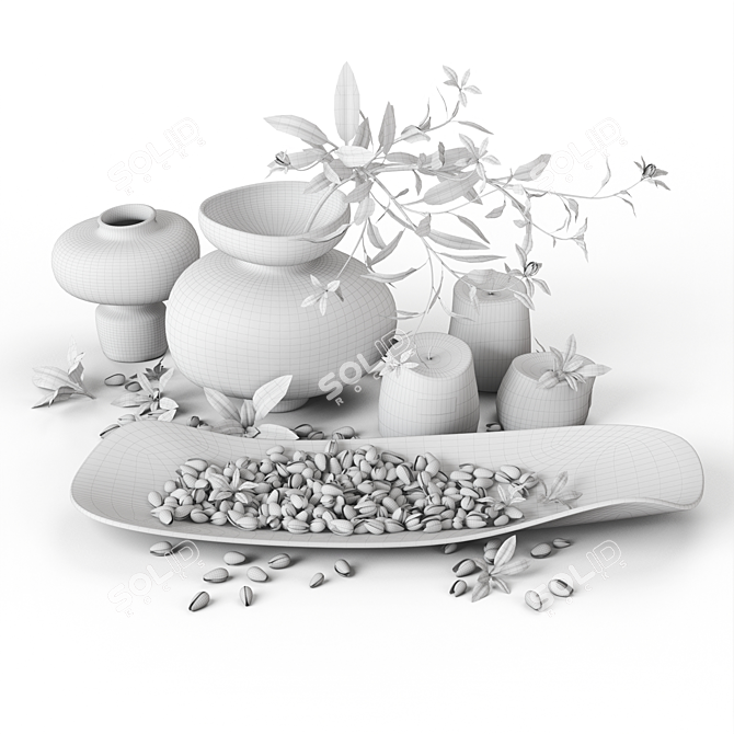 Pistachio Decor Set: Max&FBX 3D model image 7