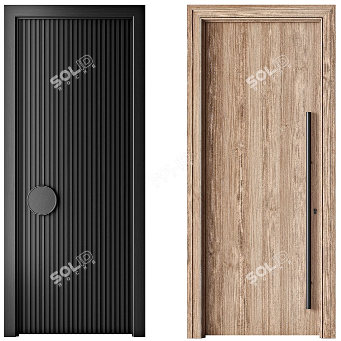 Interior Doors Collection 3D model image 2