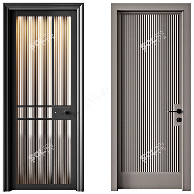 Interior Doors Collection 3D model image 3