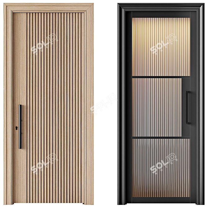 Interior Doors Collection 3D model image 4