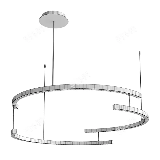 Elegant Maytoni Line Pendant Light 3D model image 2