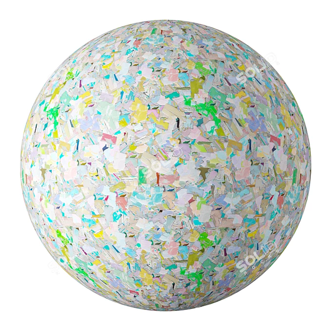 Eco-Friendly Papier-Mâché Material 3D model image 1