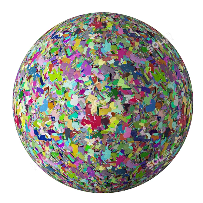 Eco-Friendly Papier-Mâché Material 3D model image 6