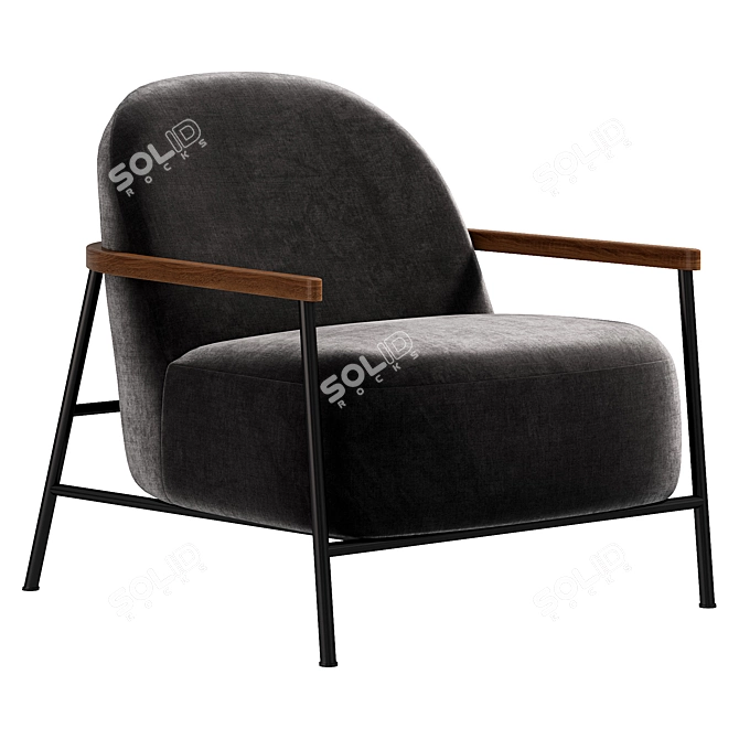 Modern Sejour Lounge Chair Design 3D model image 4