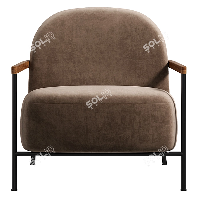 Modern Sejour Lounge Chair Design 3D model image 5