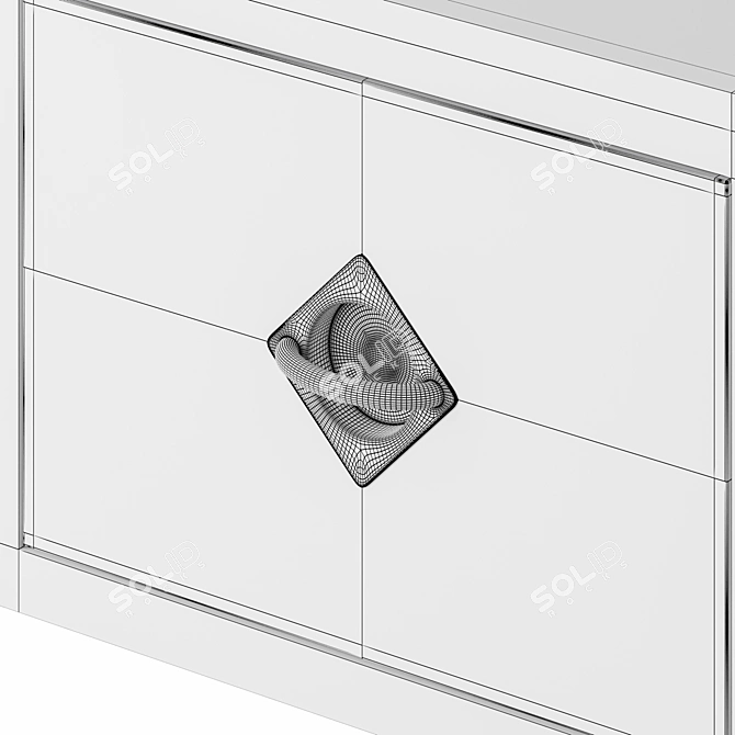 Ivory & Brass Writing Desk 3D model image 6