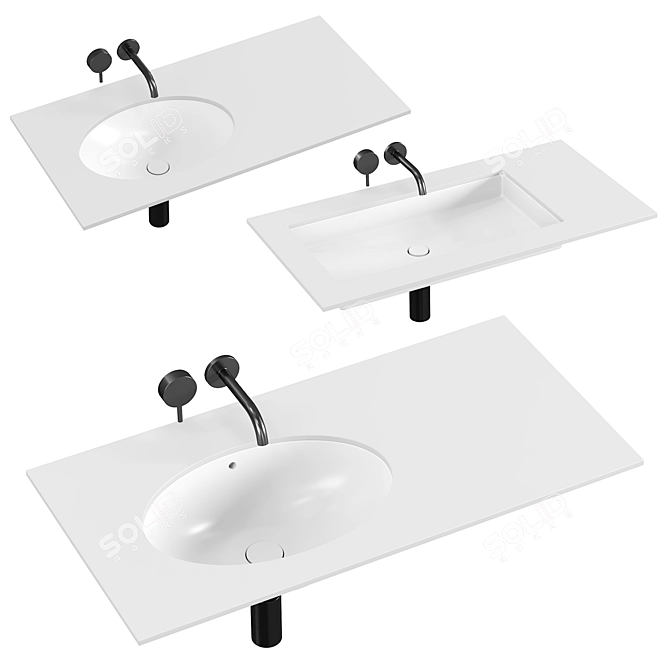 Salini MAREA Sink Collection 3D model image 1