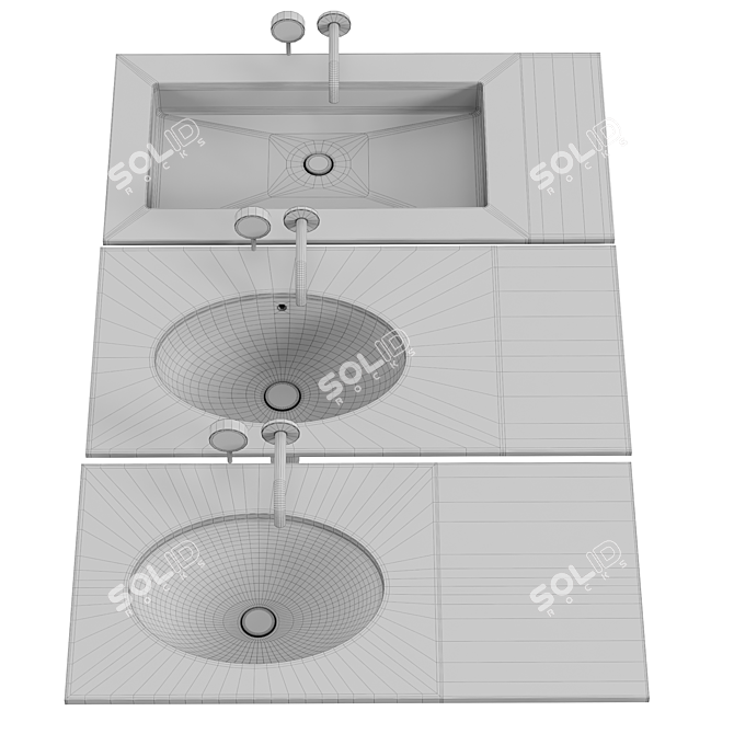 Salini MAREA Sink Collection 3D model image 4