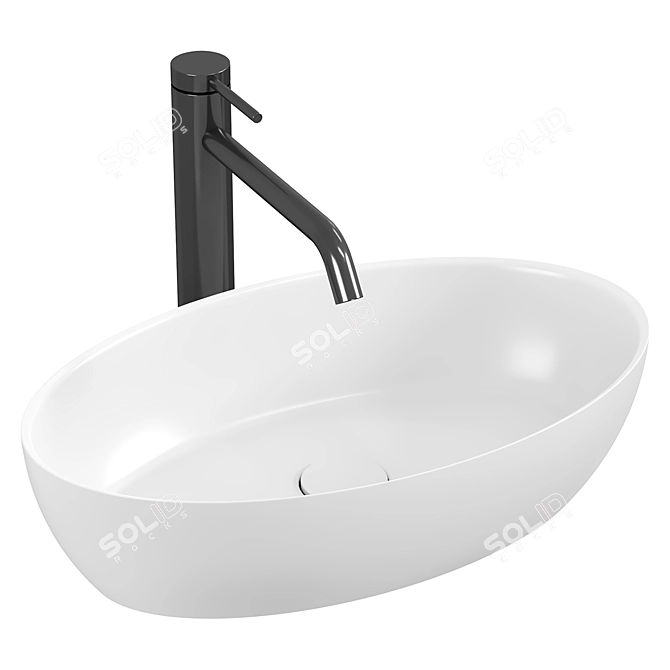 Salini Alda Inset Sink 3D model image 3